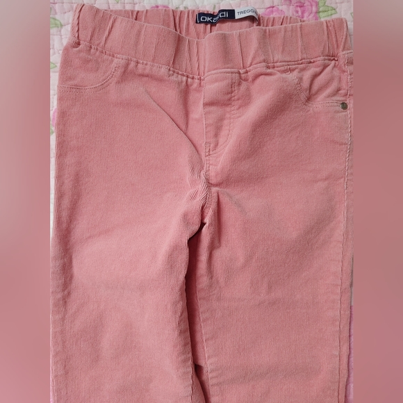 Okaïdi pink hyper-stretch velvet treggings for girls 9 years old. - Picture 10 of 10